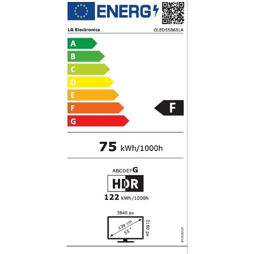 TV OLED LG 55B65LA SMART AI 120Hz